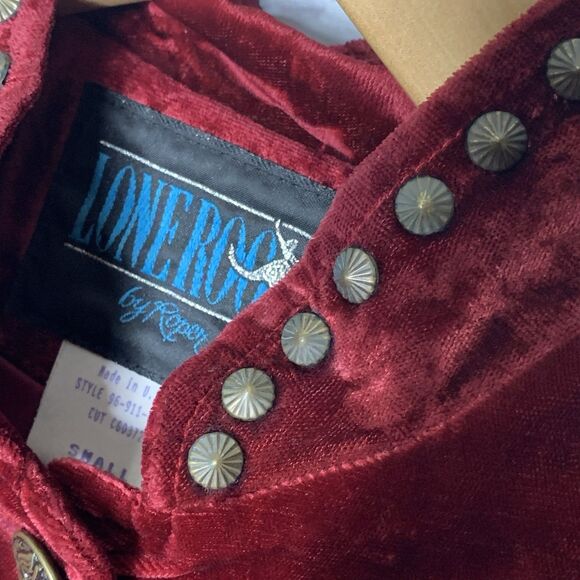 Lone Roo by Roper Red Vintage 90s Women’s Western Fringe Jacket w/ Skirt - Picture 5 of 15